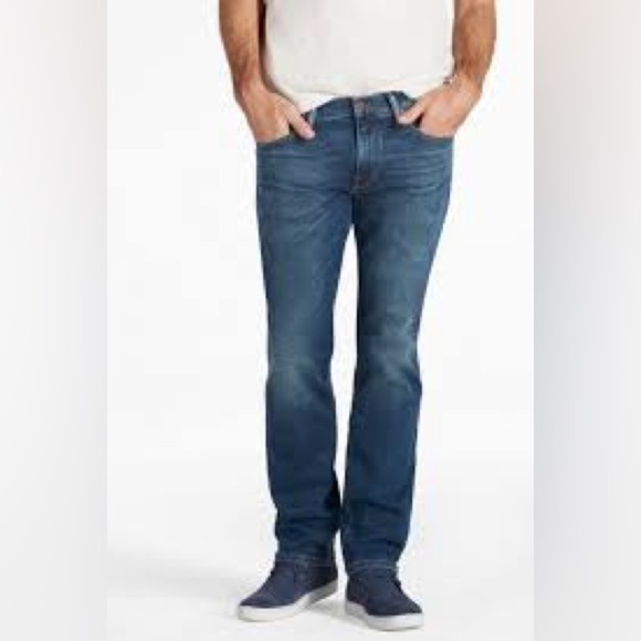 Lucky Brand Size 33x29 Men's 221 Original Straight Blue Denim Logo Tag Jeans - Picture 3 of 12